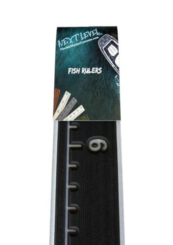 Next Level Inc. | Fish Ruler | SeaDek | 36 inch Fish Measurement Tool | Perfect for Boats and Kayaks | Black/Storm Gray - color: Black/Storm Gray