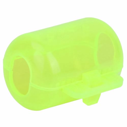 ‌50PCS Plastic Fishing Hook Box Set - Fluorescent Yellow Clamshell Squid Lure Cover Cases for Tackle Storage(S) - color: S