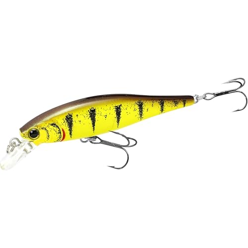 LUCKY CRAFT Pointer 78SP Fishing Lures, 3” Jerkbait Freshwater Bass & Trout Lures, Suspending 4ft–5ft Depth, Jerkbait with Walk-the-Dog Action, Precision Bass Fishing Gear and Accessories - color: 806 Tiger Perch, size: PT65