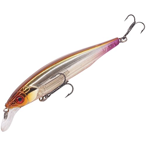 XFISHMAN Jerkbait Kit - Minnow Lure - Suspending - Bass, Smallmouth Bass, Walleye, Largemouth Bass - 1 Piece - color: Wakasagi, size: 110mm（4-3/8"in）