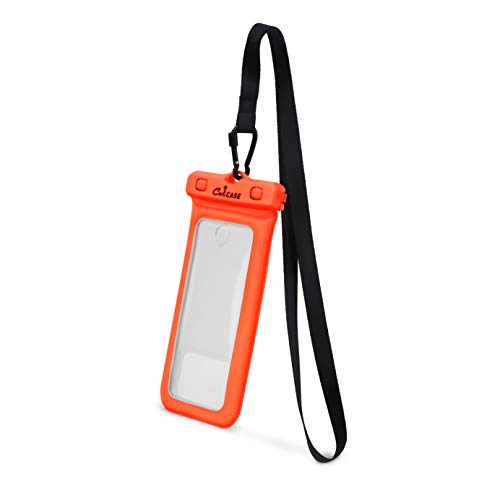 CaliCase XL Waterproof Floating Case - color: Orange