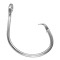 Extra Strong Big Game Silver Forged Staight Circle Hooks,Saltwater Stainless Steel Large Giant Fishing Hooks Size 6/0-28/0 - size: Size 10/0-Pack of 25