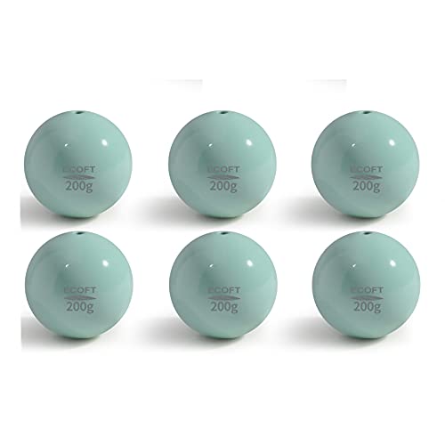 Lead Free Fishing Weights Sinkers 10g-200g Coated Egg Sinkers Weights Oval Shape Assorted Sizes Bag and Fishing Weights Assortment Box Non-Lead Fishing Weights Saltwater Freshwater - style: 200g(7.05oz)-6pcs