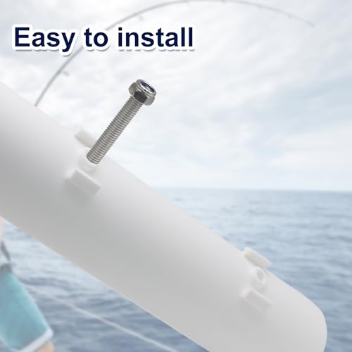 Litoexpe Fishing Rod Holder Bracket Wall Mounted - size: White