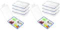 DLUGOPIS 4 Pcs Mini Waterproof Tackle Organizer - Small Fly Fishing Box with Dividers for Hooks, Flies, Beads & Lures (Pack of 2) - size: 4in(L)×2.5in(W)×1in(H) (Pack of 2)