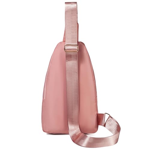 Banelu Small Sling Bag Crossbody Sling Backpack for Women, Small Crossbody Purses Cross Body Bag - Pink - color: R Pink
