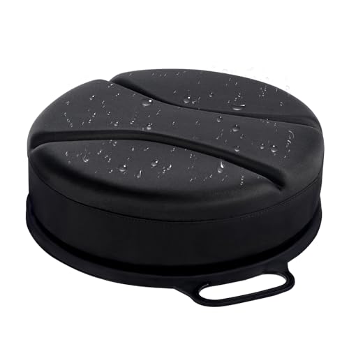 5 Gallon Bucket Seat with 3" Thick Seat Foam Cushion, 360°Swivel Bucket Lid Seat, Waterproof & Silent Bucket Seats for Dove Duck Hunting, Ice Fishing, Baseball, Camping - color: Black
