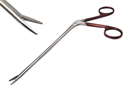 ARTMAN INSTRUMENTS Hartman Alligator Micro Forceps Precise ENT Procedures with Alligator Ear Forceps - Curved Jaw Design, Non-Slip Grip Handle, Fine-Tip (5.5 Inches) - size: 5.5 Inches