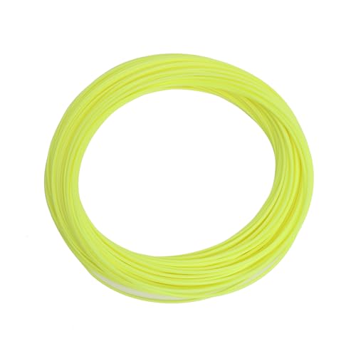 Raprance Floating Fly Fishing Line with 2 Welded Loops, Weight Forward Floating Fly Line, 100FT(3F,4F,5F,6F,7F,8F) Freshwater Saltwater Fly Fishing Line - color: Fluo Yellow, size: WF6F-100FT