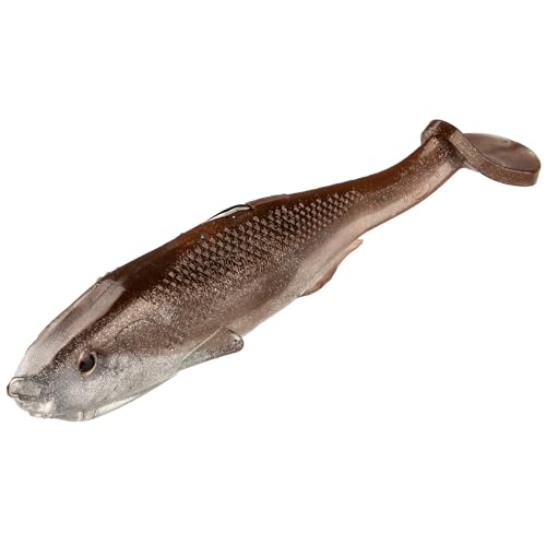 Strike King Final Copy Weedless Fishing Lure, Pre-Rigged Soft Plastic Swimbait - color: Reel Shad, size: 6"