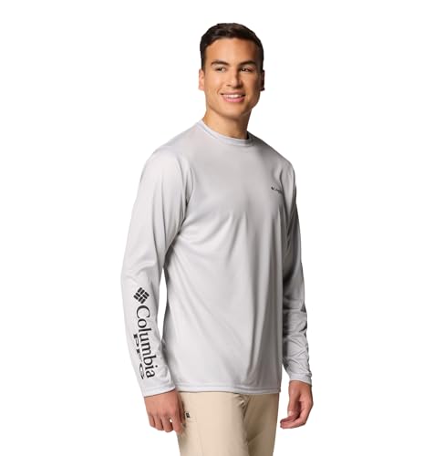 Columbia Men's Terminal Tackle PFG Fish Shine Long Sleeve - color: Cool Grey/Pfg Trout Shine, size: Small