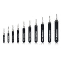 10 Pack Tungsten Skinny Drop Shot Weights, Pencil Sinkers with Quick-Change Line Clip for Drop Shot Rig & Finesse Bass Fishing - color: Matte Black, size: 1oz - 2 Pack