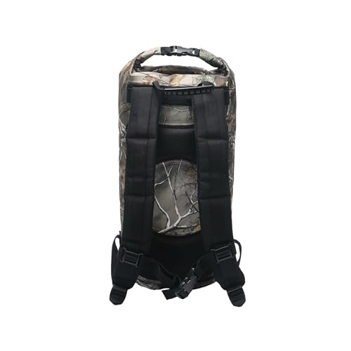 geckobrands Hydroner 20L Waterproof Dry Bag Backpack – Lightweight Roll-Top Bag with Clear Phone Pouch for Outdoor Activities - color: Realtree Edge Camo