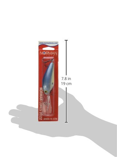 Norman Lures DD22 Deep-Diving Crankbait Bass Fishing Lure - color: Sexy Shad