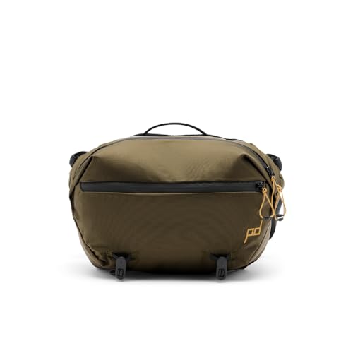 Peak Design Outdoor Sling 7L, Kelp, Padded Adjustable Shoulder Strap for Crossbody or Waist Carry, 10 Pockets, Ideal for Carrying Cameras and Essentials, Versatile Sling Bag for Men and Women - color: Kelp, size: 7L