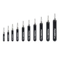 10 Pack Tungsten Skinny Drop Shot Weights, Pencil Sinkers with Quick-Change Line Clip for Drop Shot Rig & Finesse Bass Fishing - color: Matte Black, size: 3/4oz - 10 Pack
