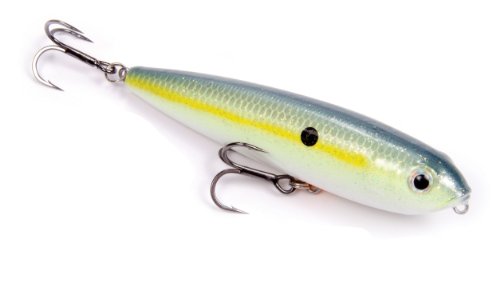 Strike King KVD Sexy Dawg Junior Fishing Lure, 3/8 oz, 3.75", Premium Topwater Lure - color: Chartreuse Sexy Shad, size: 3.75" (3/8 oz)