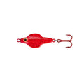 Lindy Rattl'N Flyer Spoon Hybrid Ice Fishing Lure Jigging Spoon - color: Scarlet Ice, size: 1/4 oz