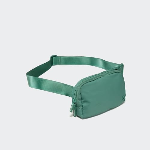 Pander Two Way Zipper Fanny Pack Nylon Everywhere Belt Bag for Women, Water Repellent Waist Packs, Crossbody Bags with Adjustable Strap (Eucalyptus Green) - color: Eucalyptus Green
