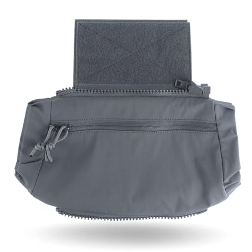 2 in 1 Handwarmer & Tactical Drop Pouch/Waist Bag. Plate Carrier Vest Chest Rig Hook Loop Dangler or 26-52 in Buckle Strap EDC Fanny Pack, Muff for Winter Outdoor/Camping/Hunting/Football/Fishing - color: WG