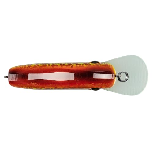 Strike King Chick Magnet Jr. Crankbait Fishing Lure, 1/4 oz, Dives 4-6 Feet, Premium Hooks - color: Chartreuse Copper