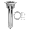2 in 1 Boat Fishing Rod Cup Holder, Stainless Steel Fishing Rod Holder for Boats, Outrigger Cup Holder for Fishing Rod Holder, 0 Degree/15 Degree/30 Degree - size: 0 Degrees