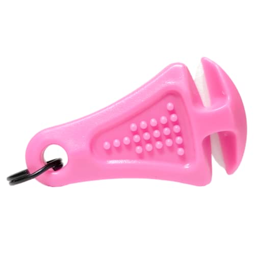 LINE CUTTERZ Patented Ceramic Blade Zipper Pull Quick Braided Fishing Line Cutter - Fishing Equipment - Upgrade Your Fishing Gear Now - color: Pink