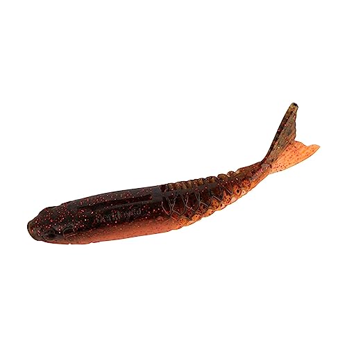 Berkley PowerBait PowerStinger Fishing Soft Bait - color: Watermelon Copper/Orange w/Red, size: 4 1/4"