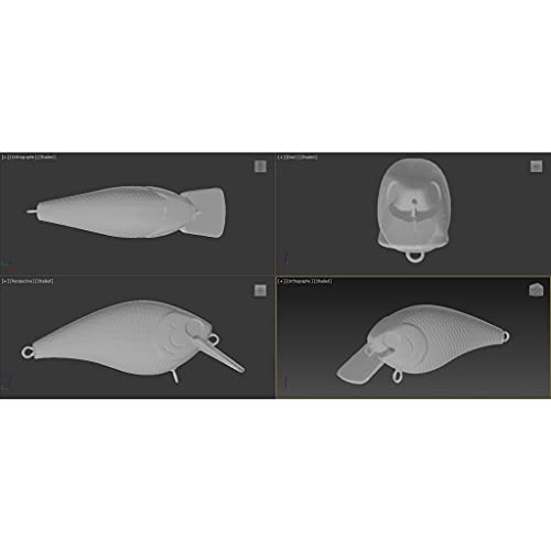 Blank Unpainted Minnow Crankbait Topwater Lipless Jerkbait Fishing Lures - color: UPHC15P10