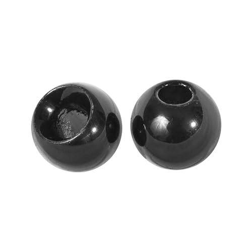 25 Pack 27 Colors 1.5-6.4mm Cyclops Tungsten Beads for Fly Tying - color: Black, size: 2.0mm(5/64'') 25 Pack