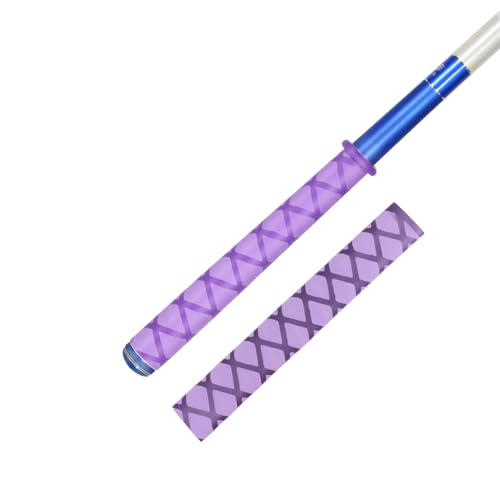 Fishing Rod Handle Grip Pole Wrap X-Tube Heat Shrink Tubing Non-Slip Insulated Abrasion Sleeve-Length:39" Diameter:25/32" (Purple) - color: Purple, size: Diamter:20mm"(25/32 inch)