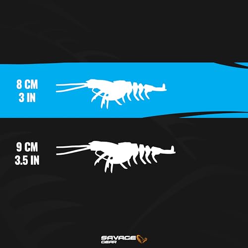 Savage Gear Manic Shrimp V2 Soft Plastic Fishing Bait, Realistic Contours, Colors and Movement, Durable Construction, Weighted Ultra-Sharp Jig Hook - color: New Penny, size: 3 in - 1/4 oz