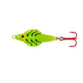 Lindy Rattl'N Flyer Spoon Hybrid Ice Fishing Lure Jigging Spoon - color: Chartreuse Tiger, size: 1/4 oz
