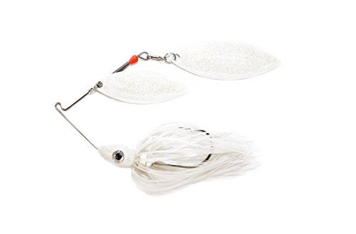 Nichols Lures Pulsator Metal Flake Double Willow Spinnerbait - color: Blue Shad/White, size: 1/2-Ounce