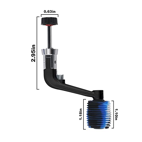 Fishing Reel Replacement Handle with Knob Covers, Spinning Casting Baitcaster Reel Grip Parts Universal Rocker Arm Non-Slip Rubber Sleeve - color: Black Handles & Knob Covers