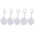 5PCS PVC Waterproof Fish Ruler, Soft and Retractable Measuring Tape Ruler Double-Scaled Fish Measurement Tackle Tool