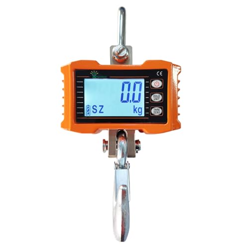Hyindoor Digital Hanging Scale - 1000kg/2200lb Industrial Heavy Duty Crane Scale, Smart, High Accuracy Electronic - size: S-1000kg/2200lb