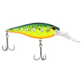 Berkley Flicker Shad Fishing Lure, Firetail Hot Perch, 3/16 oz, 2in | 5cm Crankbaits, Size, Profile and Dive Depth Imitates Real Shad, Equipped with Fusion19 Hook - color: Firetail Hot Perch, size: 2in - 3/16 oz