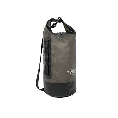 Pelican ExoDry 10L Small Drybag - Waterproof - Shoulder Strap - Thick & Lightweight - Roll Top Dry Compression - Keeps Gear Dry for Kayaking, Beach, Rafting and Fishing - Black - size: 10L