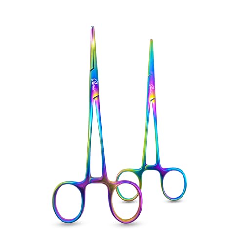 ROUSE Rainbow Titanium Fishing Forceps, Stainless Steel, Multi-Coloured, Hook Removal Tool