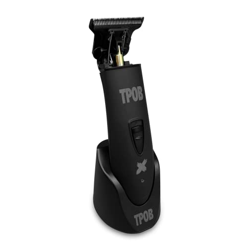 TPOB Ghost X Beard Trimmer Hair Clippers for Men, Professional Hair T-Blade Trimmer Cordless Rechargeable Edgers Clippers Electric Beard Shaver (Ghost X Blackout) - color: Ghost X Blackout