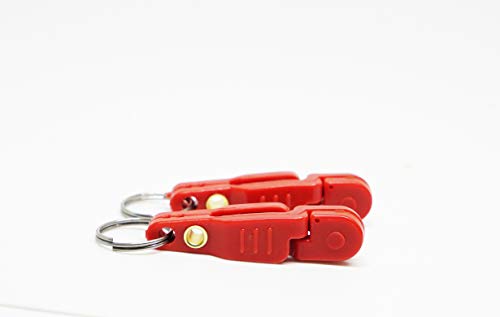 Bimini Lures Pro Snap Weights for trolling - Red Clip - color: Red - 2 Clips per pack