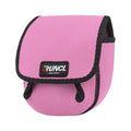 RUNCL Spinning Reel Bag – Protective Storage Pouch for Baitcasting Reels & Spinning Reels, Lightweight & Durable, Ideal for Freshwater & Saltwater Fishing Trips (pink& Black) - color: S-pink& Black