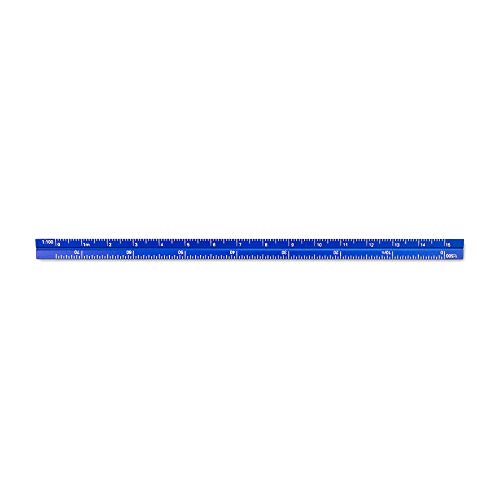 Alumicolor 3610-5 Aluminum Combination Pocket Scale, 6IN, Blue - color: Blue, size: 6 Inch, style: Combination