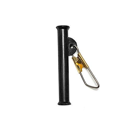 1.5" Black Sinker Slides, 25 Pcs Smooth-Glide Design, for Saltwater & Freshwater Fishing Rigs, Includes Easy Clip-On Feature, Ideal for Surf Fishing, Catfish, and Bottom Fishing Setups