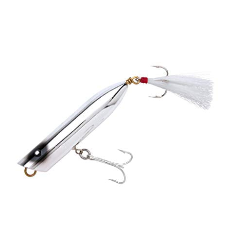 Creek Chub Striper Strike Slow-Sinking Long-Casting Fishing Lure - Saltwater Grade - color: Metallic, size: 4 1/4" (1 1/2 oz)