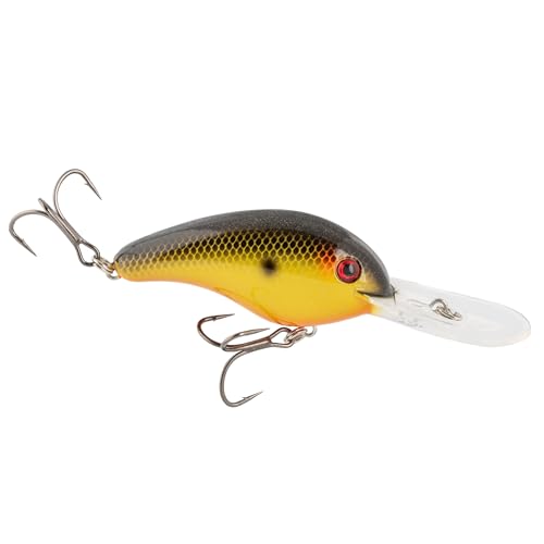Strike King (HC5XDE-497) 5XD Elite Fishing Lure, Deep Diving Crankbait, 5/8-Ounce, Unique Curved Bill, Dives to 15-Feet, Rattle Chambers, Size 2 Mustad Triple Grip Hooks, Fools Gold