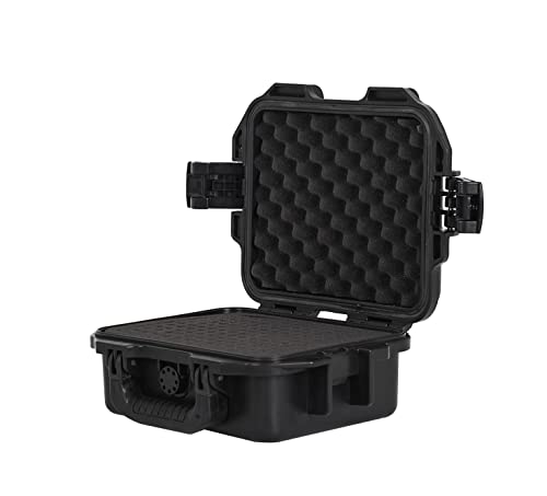 MEIJIA Premium Waterproof Hard Compact Camera Case with customizable fit foam,Full Protection with Light&Convenient Design,11.8"x9.82"x4.7",Elegant Black - size: 11.8"x9.82"x4.7"