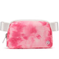 Pander Two Way Zipper Fanny Pack Nylon Everywhere Belt Bag for Women, Water Repellent Waist Packs, Crossbody Bags with Adjustable Strap (Cloud Pink) - color: Cloud Pink