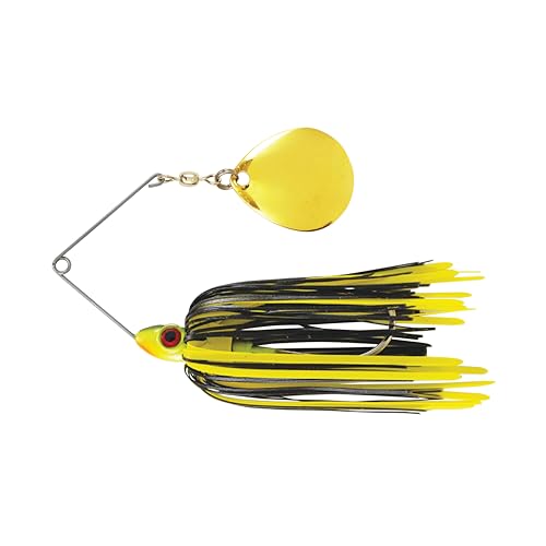 Redman Spinner Bait by Jimmy Houston, 3/8 Ounce Colorado Spinnerbait - color: Black/Yellow